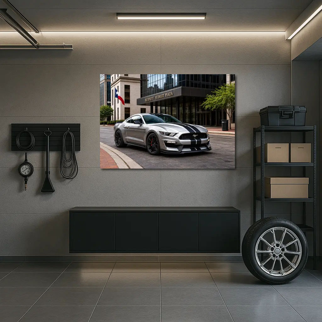 Ford Mustang Shelby GT500 Dallas City Street – Wall Art