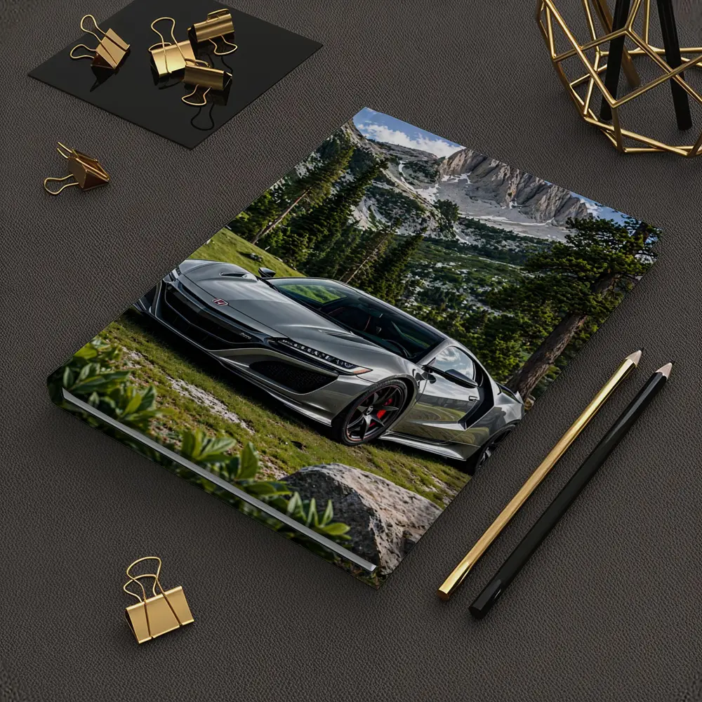 Honda NSX Silver Supercar Mountain Forest – Notebooks