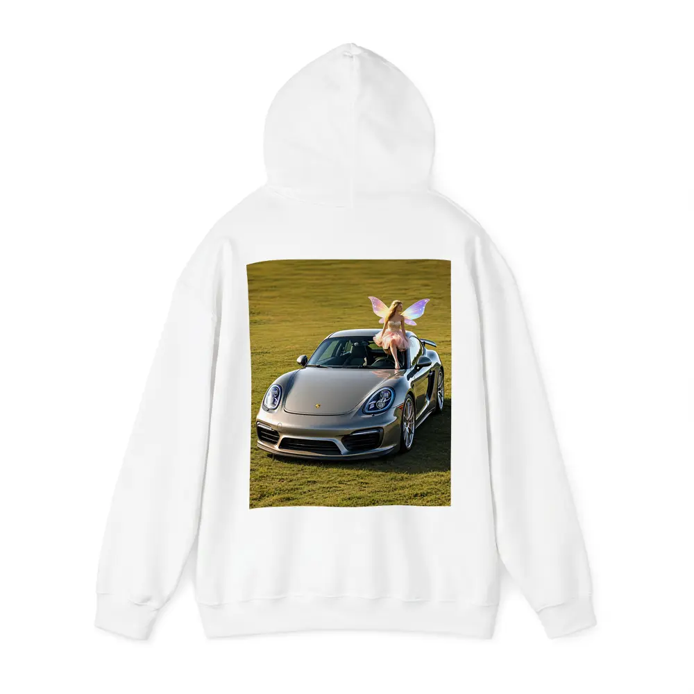 Porsche Cayman Silver Fairy Girl Green Field – Hoodies
