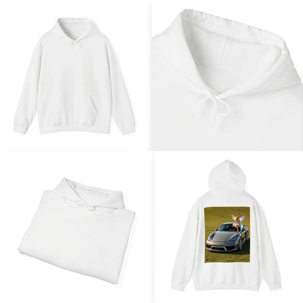 Porsche Cayman Silver Fairy Girl Green Field – Hoodies