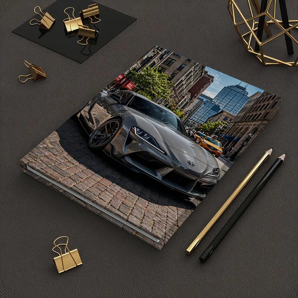 Toyota Supra Gray Sports Car City Street – Notebooks