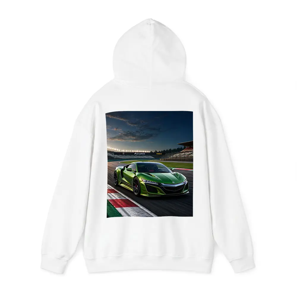 Acura NSX Green Sports Car Race Track – Hoodies