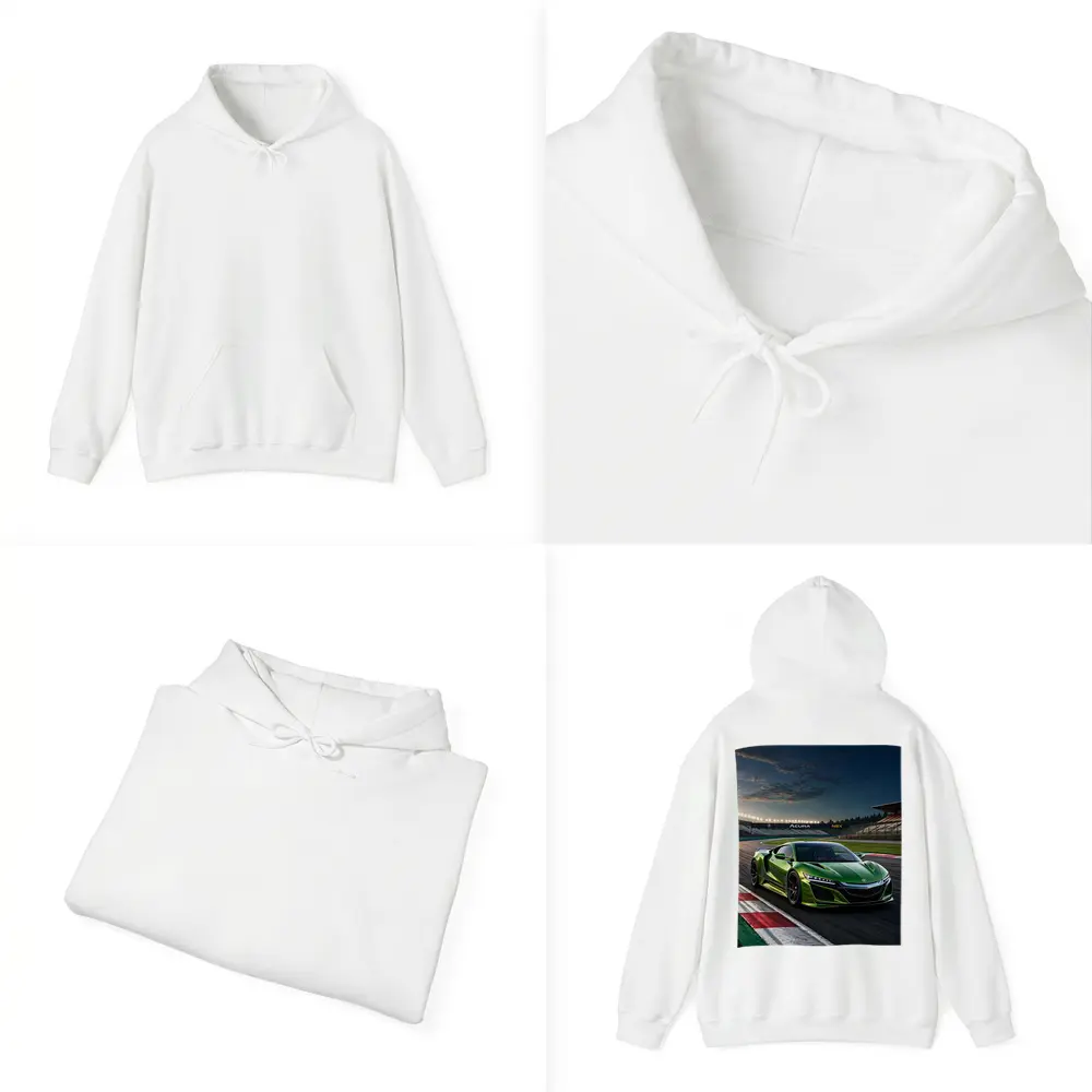 Acura NSX Green Sports Car Race Track – Hoodies