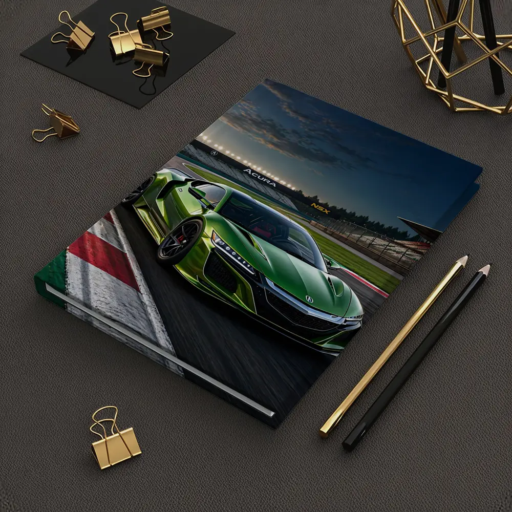 Acura NSX Green Sports Car Race Track – Notebooks