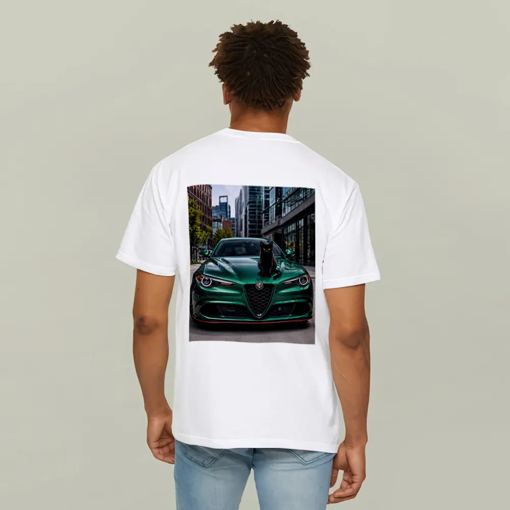 Alfa Romeo Giulia Black Cat City Street – T-Shirts