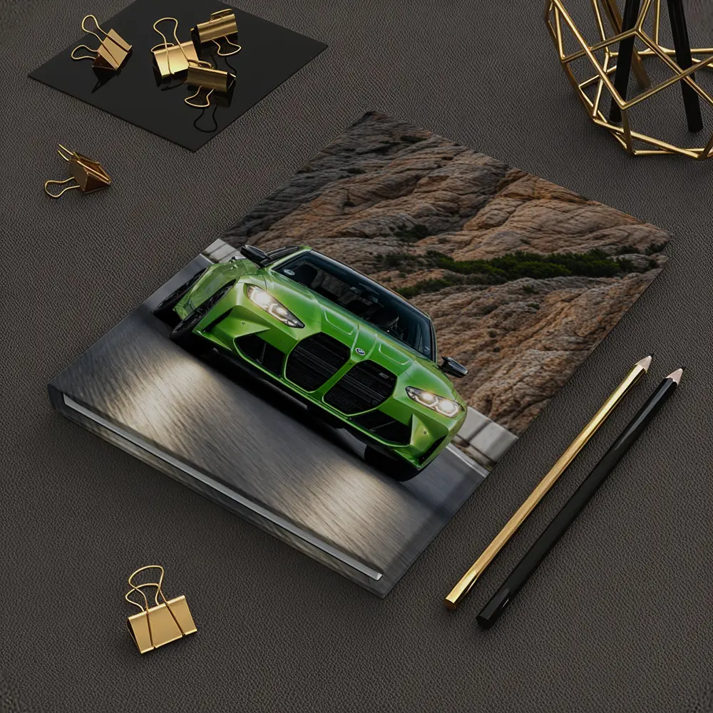 BMW M3 Green Sedan Rocky Mountain Road – Notebooks