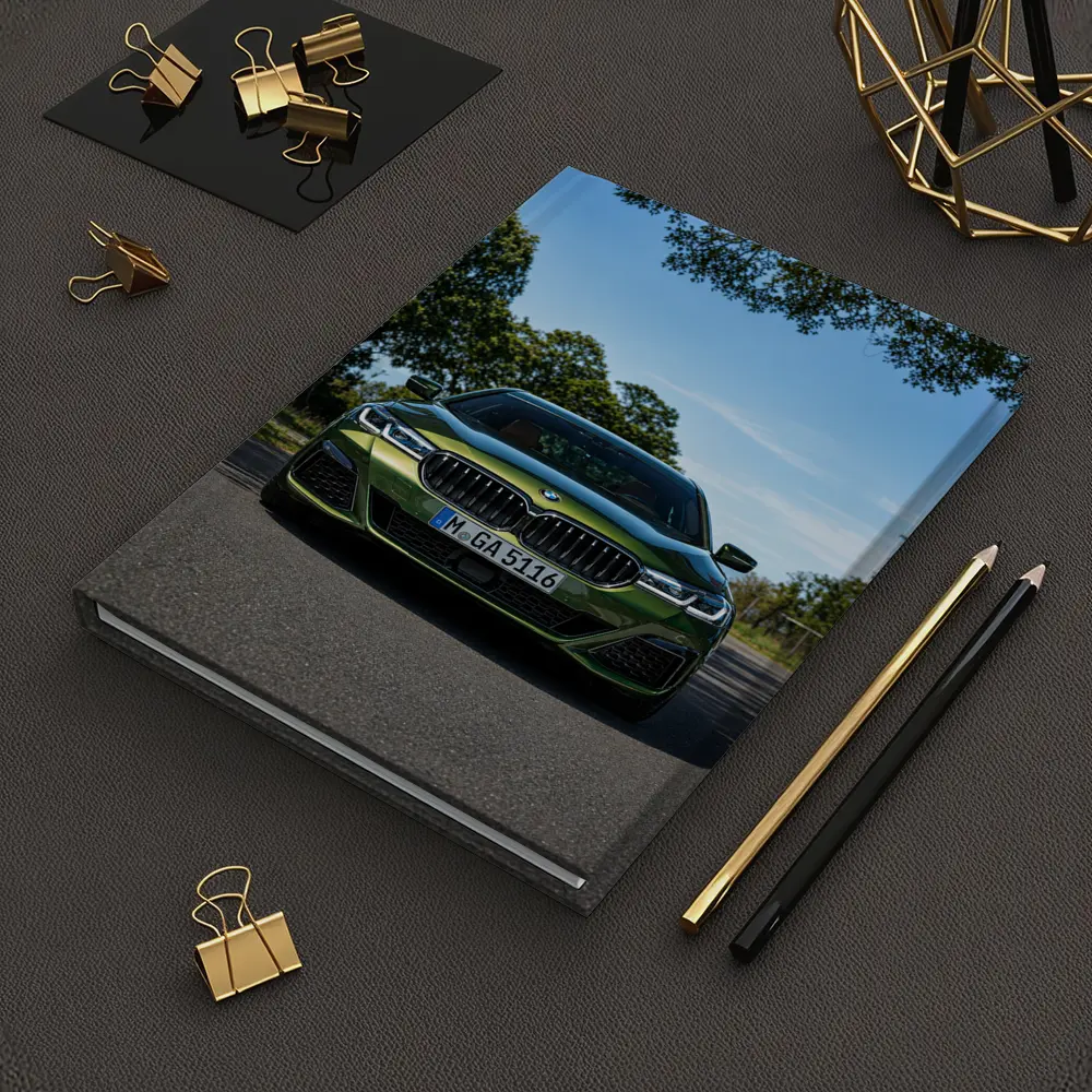 BMW 5 Series Green Front View Road – Notebooks