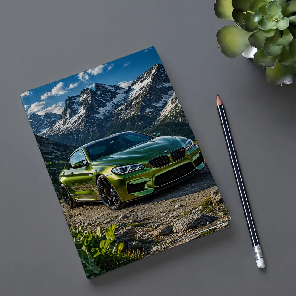BMW M6 Green Mountain Rocky Landscape – Notebooks