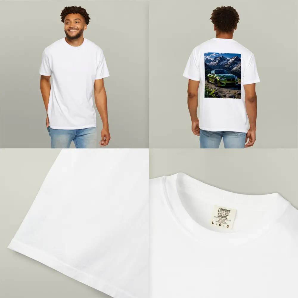 BMW M6 Green Mountain Rocky Landscape – T-Shirts