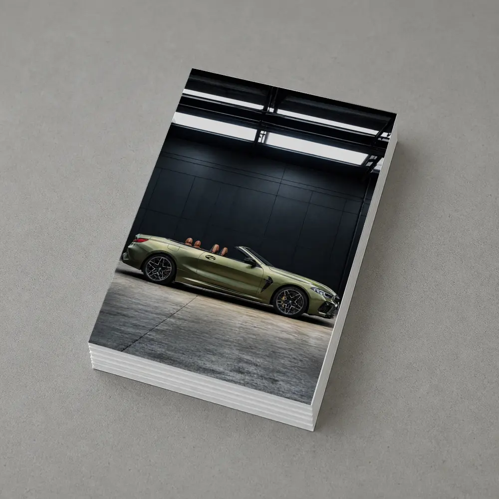 BMW M8 Convertible Olive Green Dark Studio – Postcards