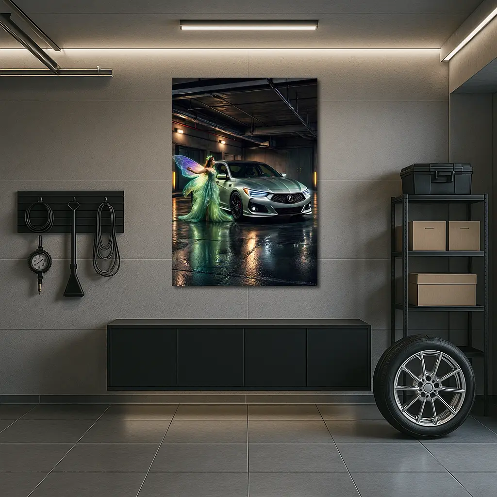 Green Fairy Acura TLX Underground Garage – Wall Art