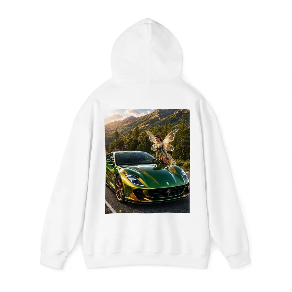 Green Ferrari 812 Superfast Fairy Mountain Road – Hoodies
