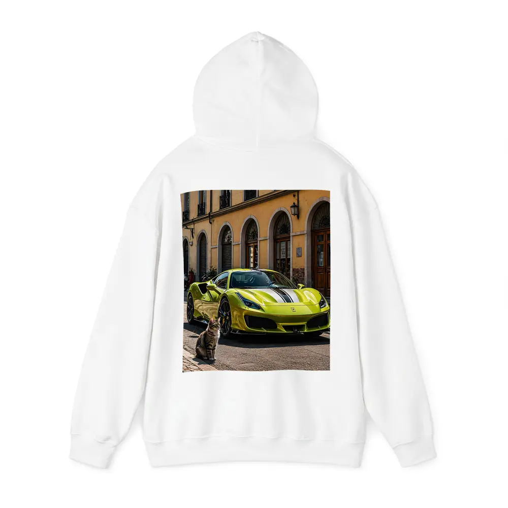 Yellow Ferrari 488 GTB Cat Street – Hoodies
