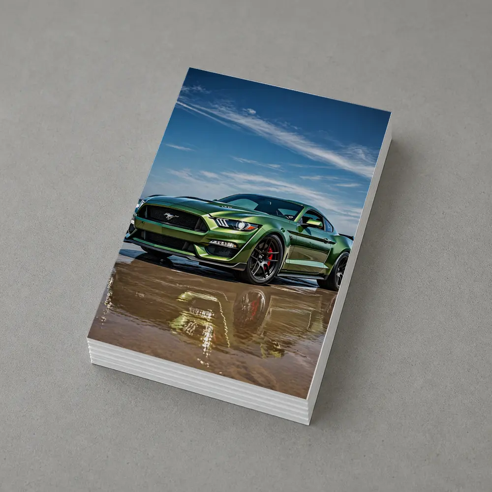 Ford Mustang Shelby GT500 Green Beach – Postcards