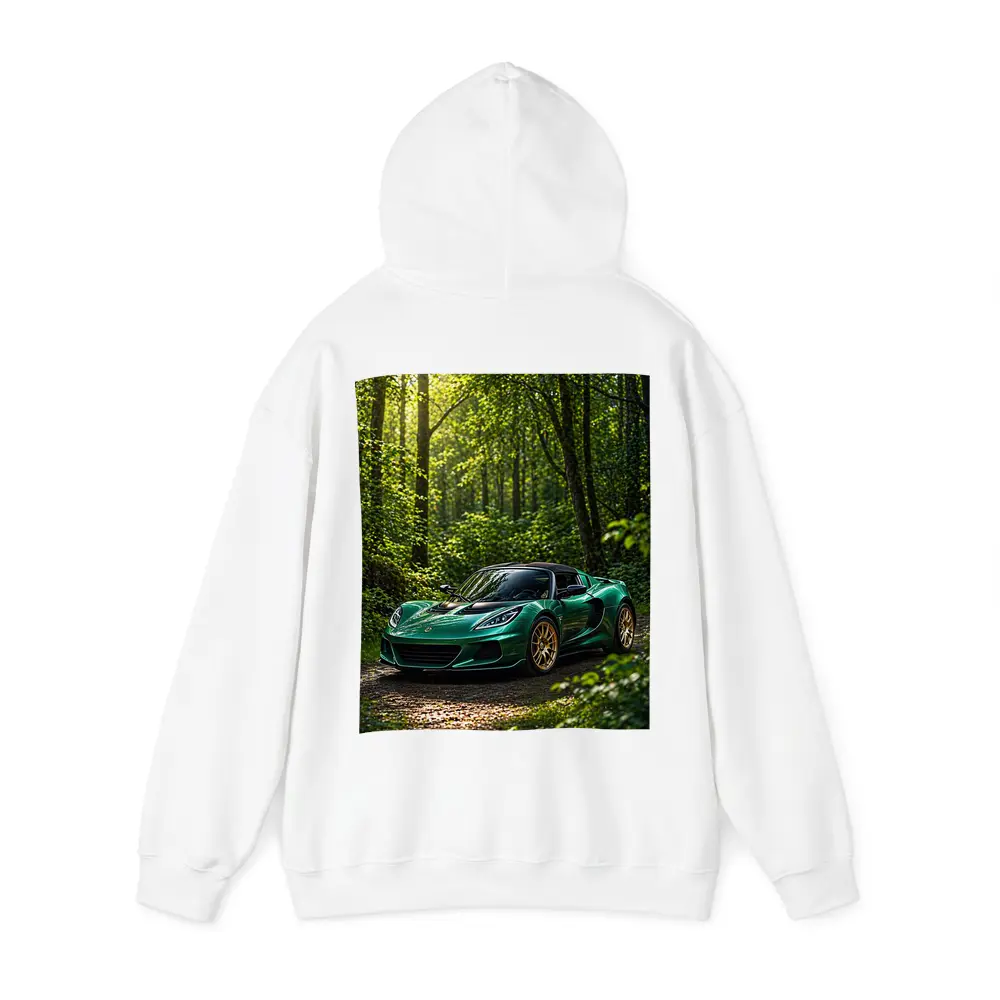 Green Lotus Elise Parked in Forest – Hoodies