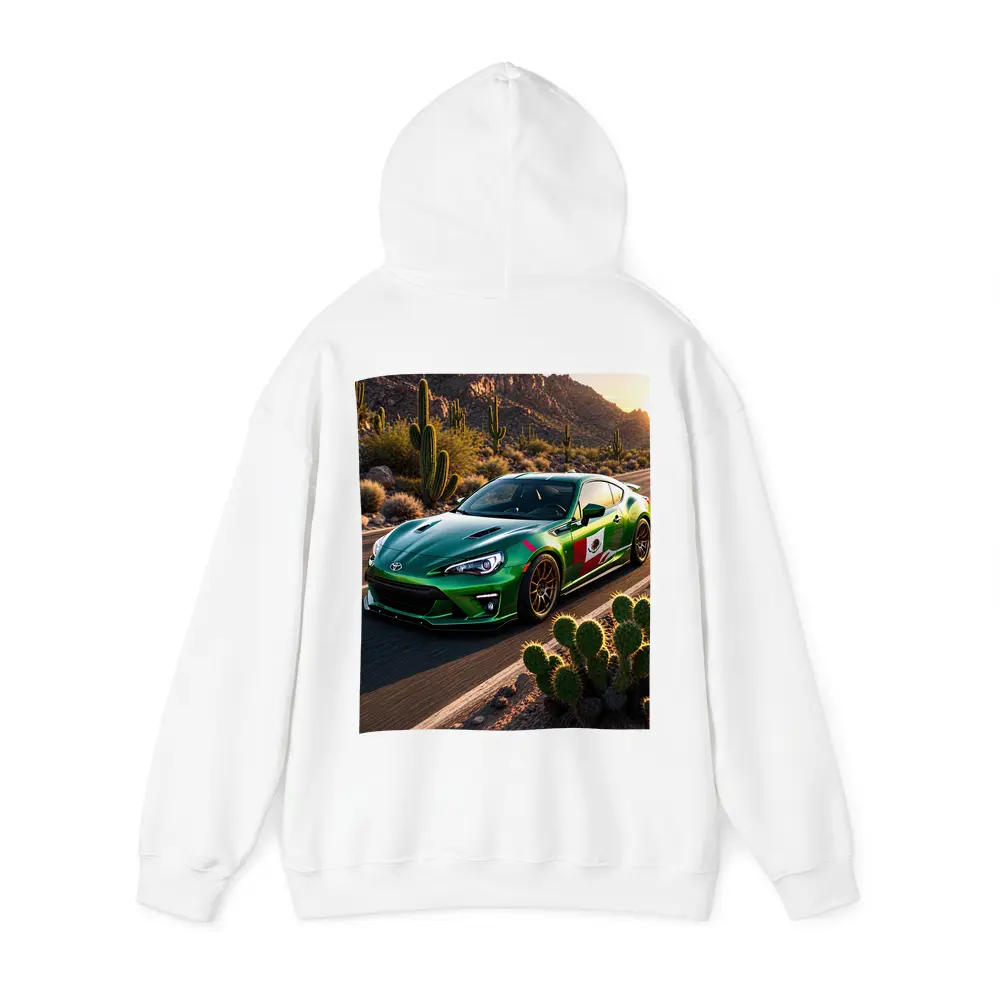 Toyota GT86 Green Mexico Flag Desert Road – Hoodies