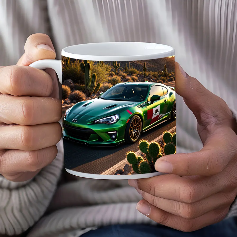 Toyota GT86 Green Mexico Flag Desert Road – Mugs