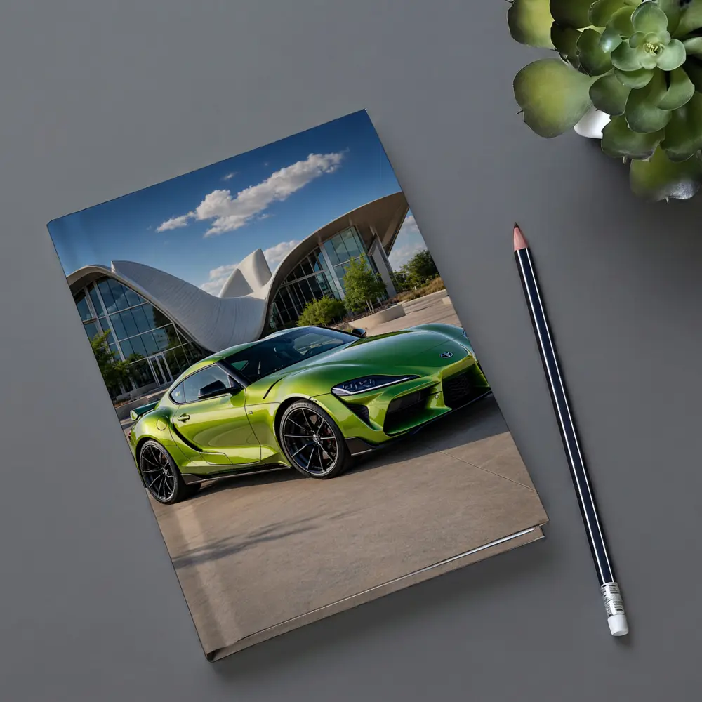 Toyota GR Supra Green at Modern Architecture – Notebooks