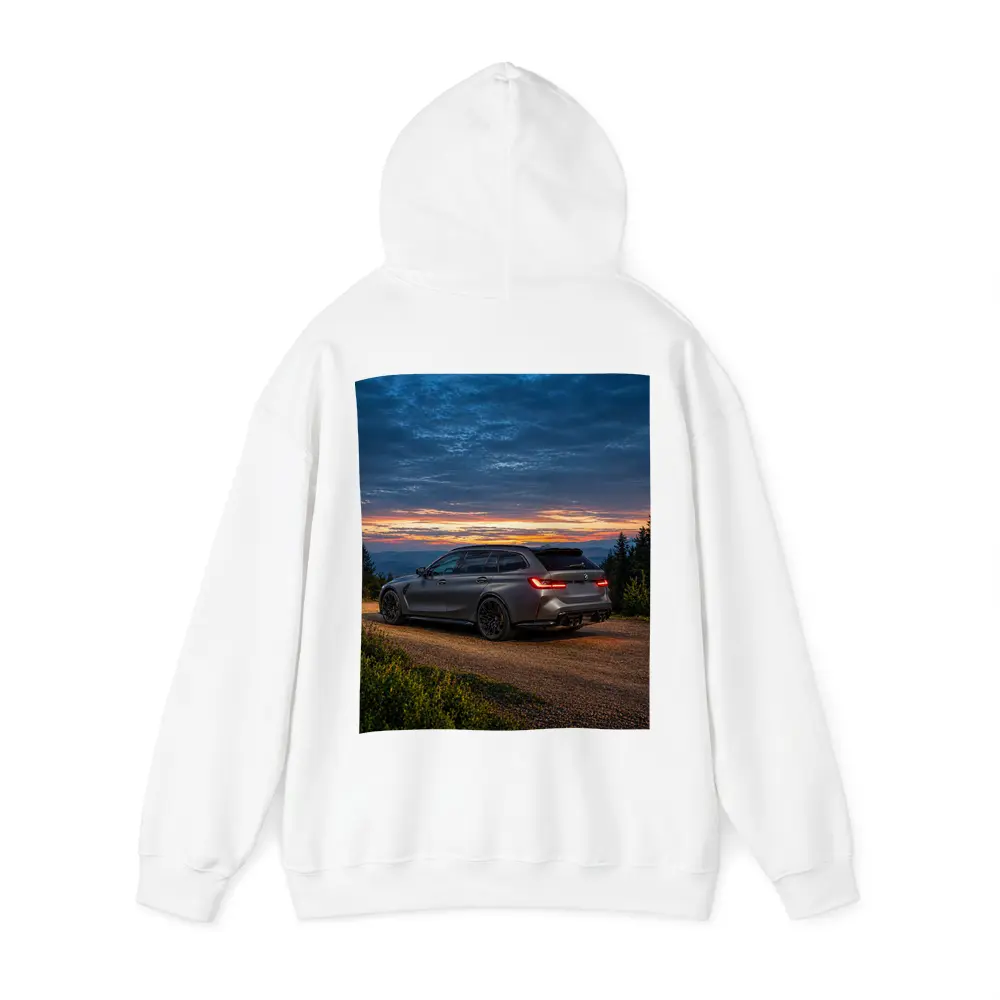 BMW M3 Touring Sunset Mountain Gravel Road – Hoodies