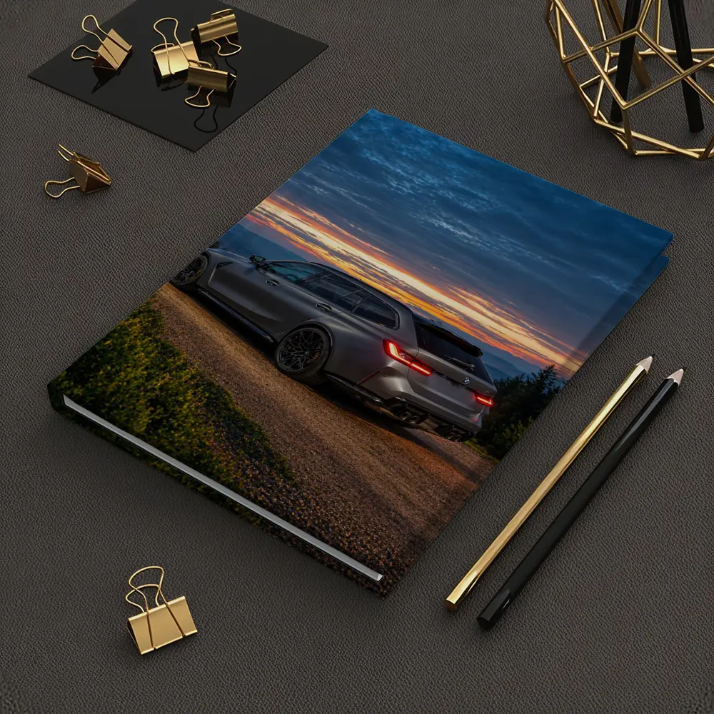 BMW M3 Touring Sunset Mountain Gravel Road – Notebooks