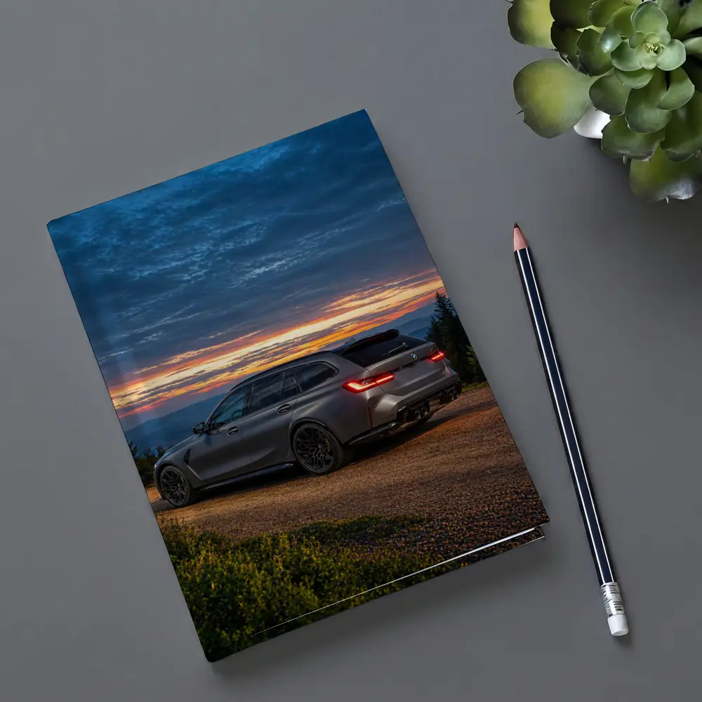 BMW M3 Touring Sunset Mountain Gravel Road – Notebooks