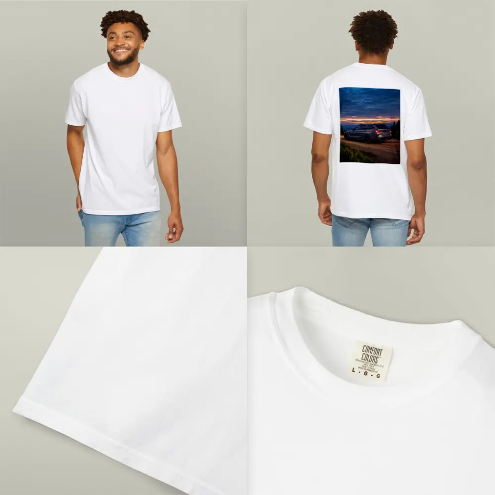 BMW M3 Touring Sunset Mountain Gravel Road – T-Shirts
