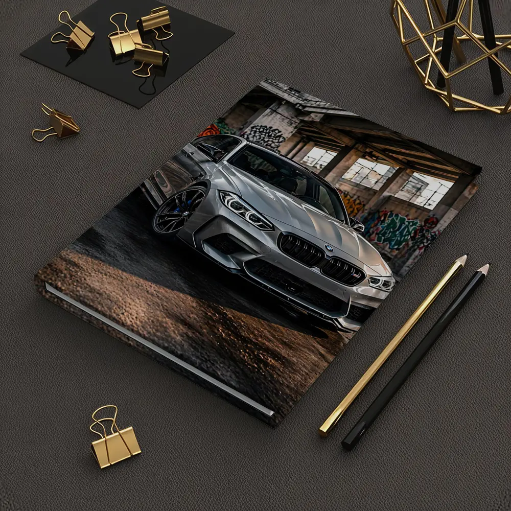 BMW M3 Gray Urban Abandoned Building Setting – Notebooks