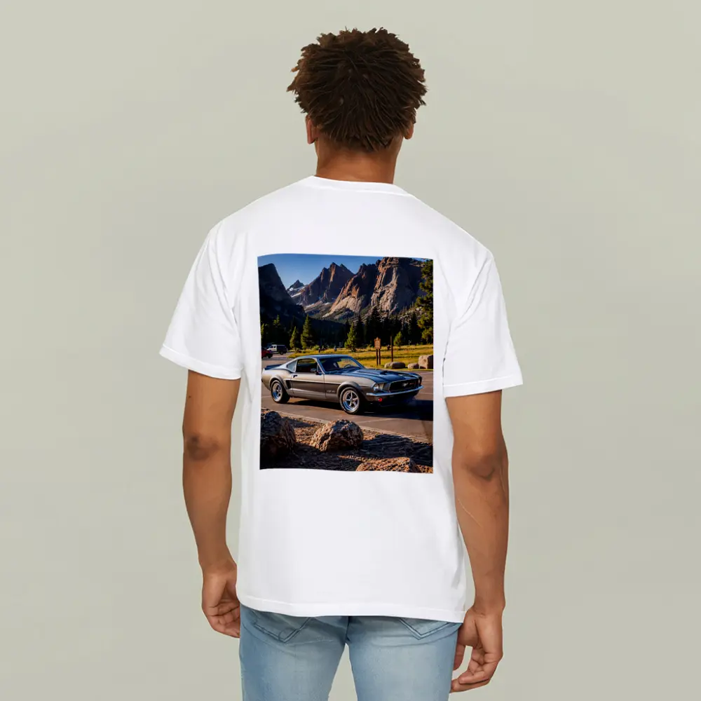 Ford Mustang Mach One Mountain Park Setting – T-Shirts