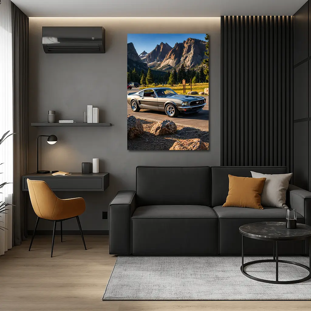 Ford Mustang Mach One Mountain Park Setting – Wall Art