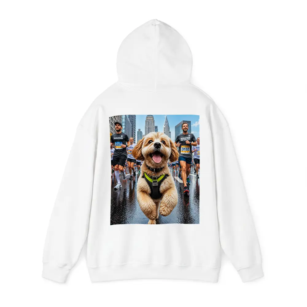 Goldendoodle Running New York City Marathon – Hoodies