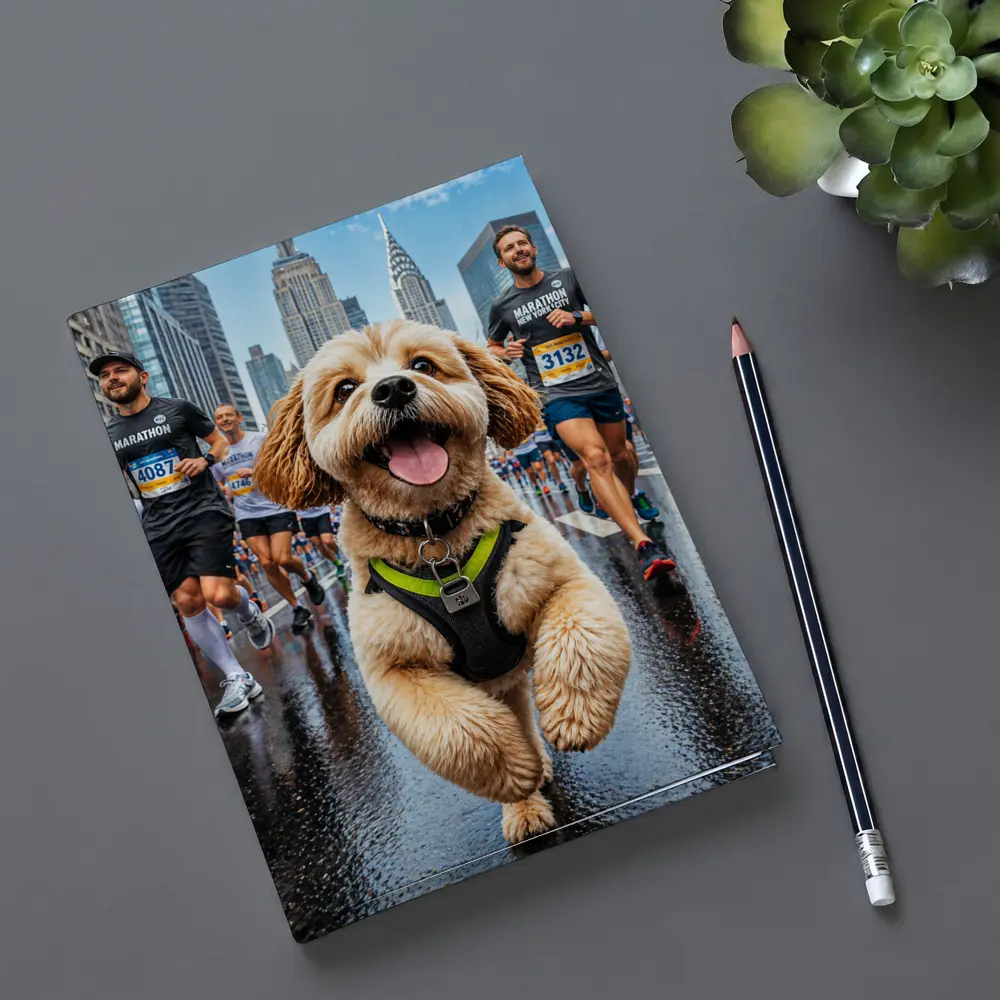 Goldendoodle Running New York City Marathon – Notebooks