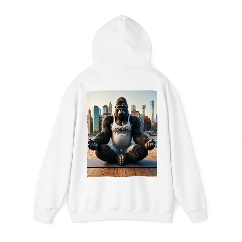 Gorilla Meditating Yoga New York City Skyline – Hoodies