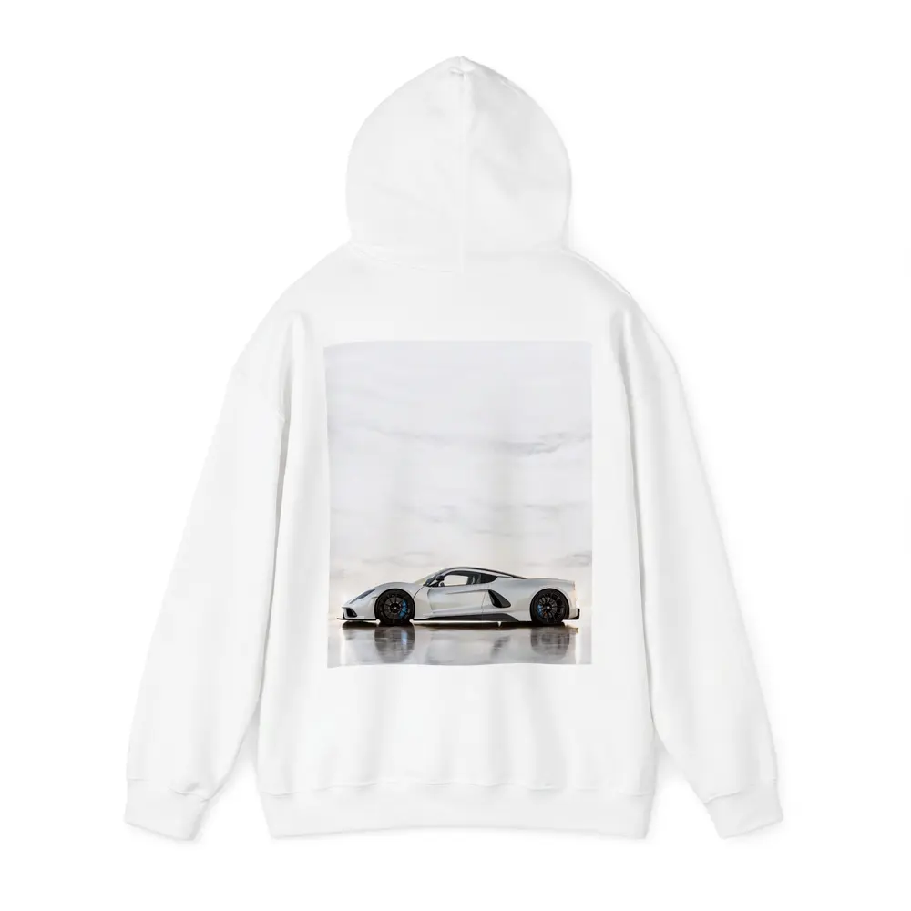 Hennessey Venom F5 White Marble Background – Hoodies