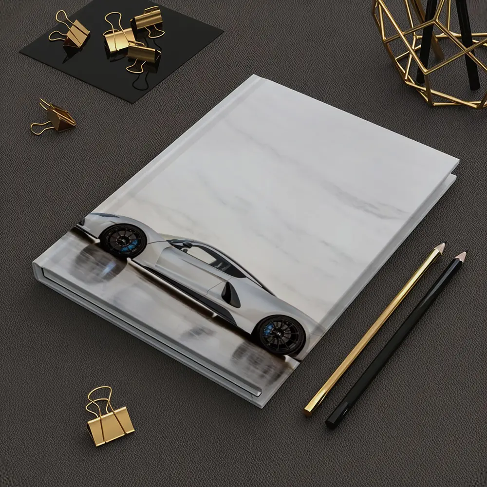Hennessey Venom F5 White Marble Background – Notebooks