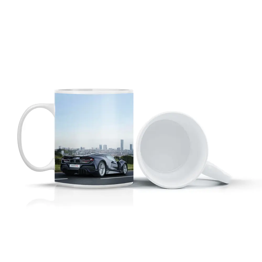 Hennessey Venom F5 Supercar City Skyline – Mugs