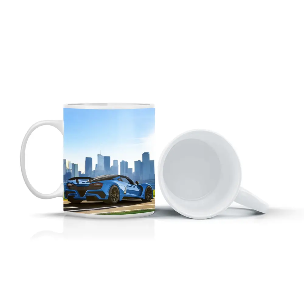 Hennessey Venom F5 Blue City Skyline – Mugs