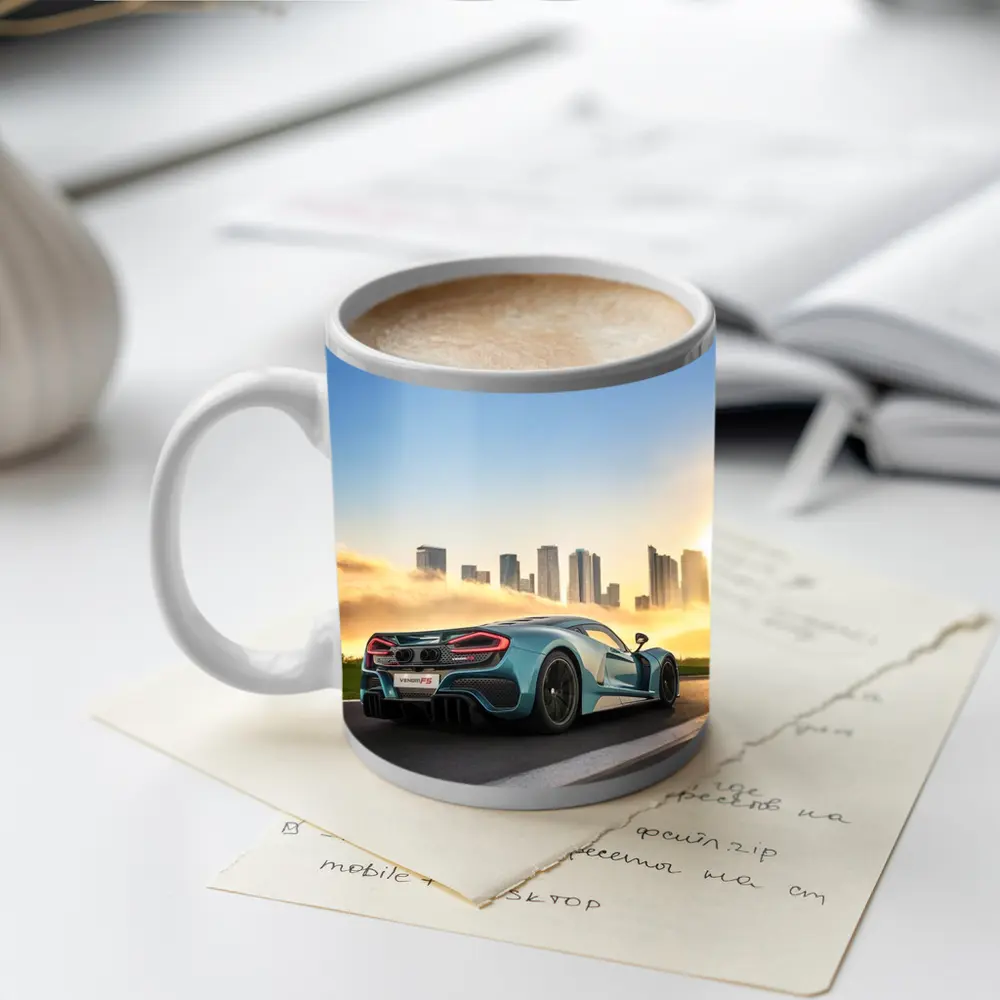 Hennessey Venom F5 City Skyline Track – Mugs