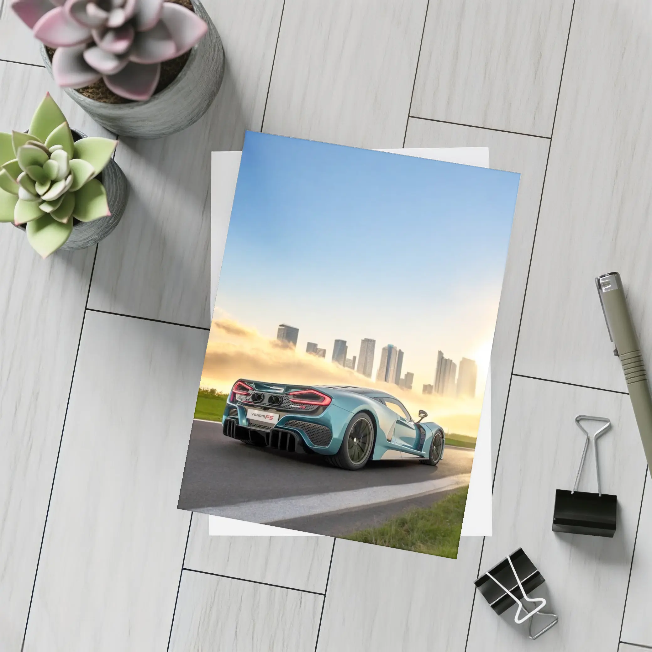 Hennessey Venom F5 City Skyline Track – Postcards