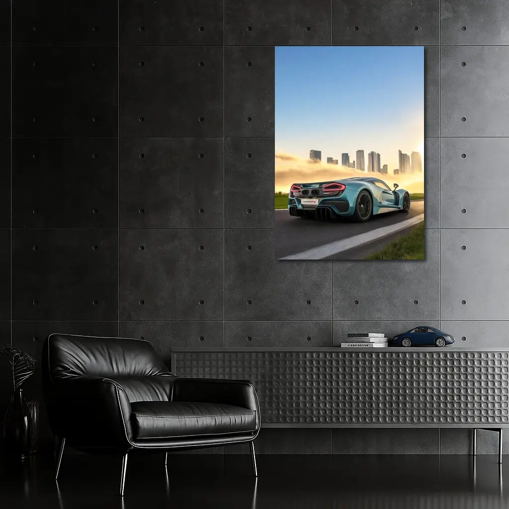 Hennessey Venom F5 City Skyline Track – Wall Art