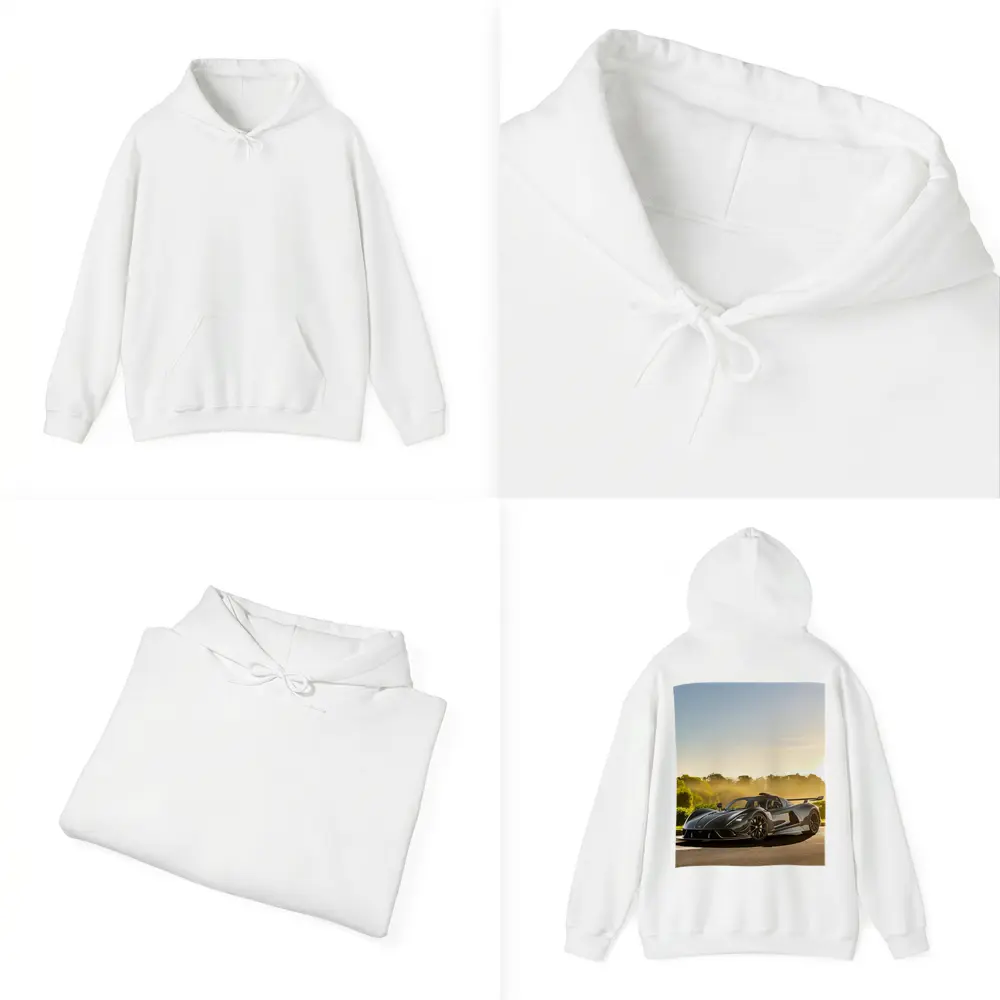 Hennessey Venom F5 Black Supercar Sunset Road – Hoodies