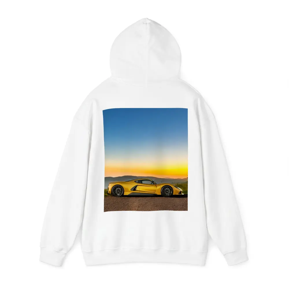 Hennessey Venom F5 Yellow Supercar Sunset – Hoodies