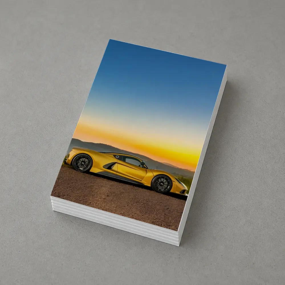 Hennessey Venom F5 Yellow Supercar Sunset – Postcards