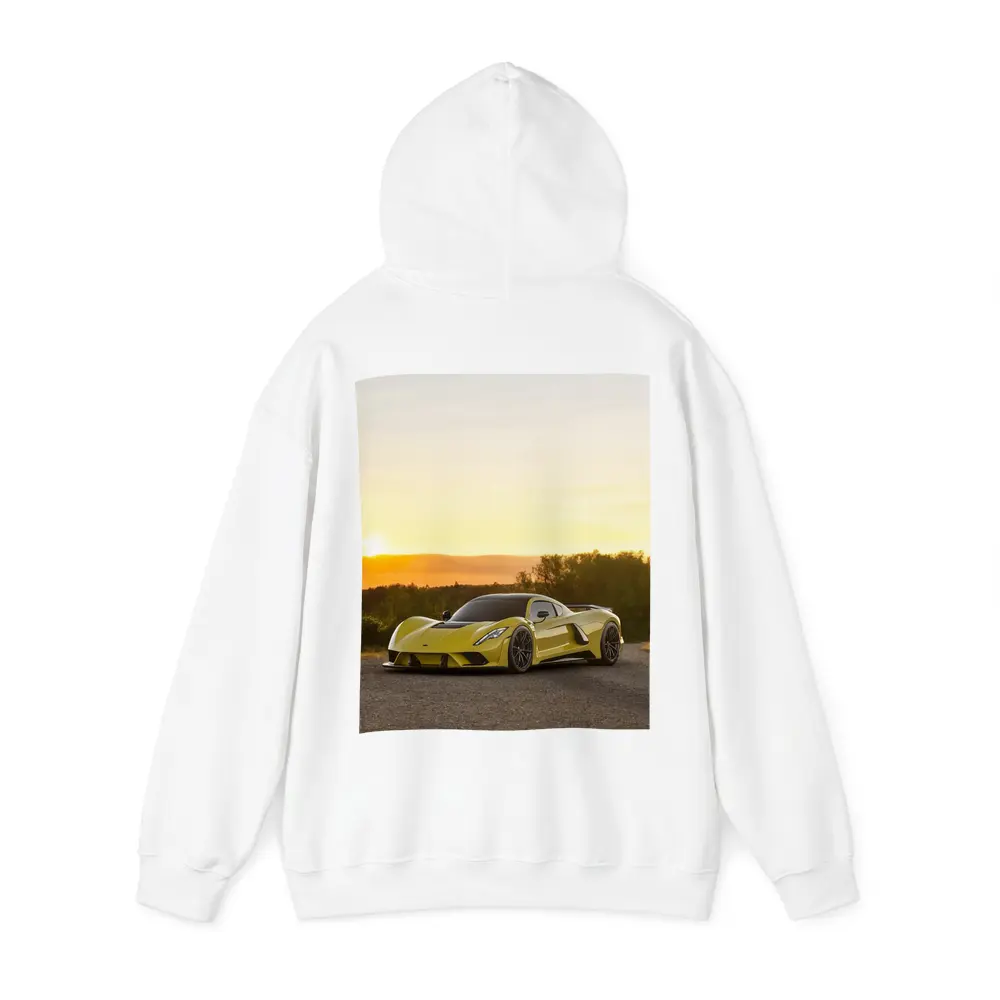 Hennessey Venom F5 Supercar Golden Sunset – Hoodies