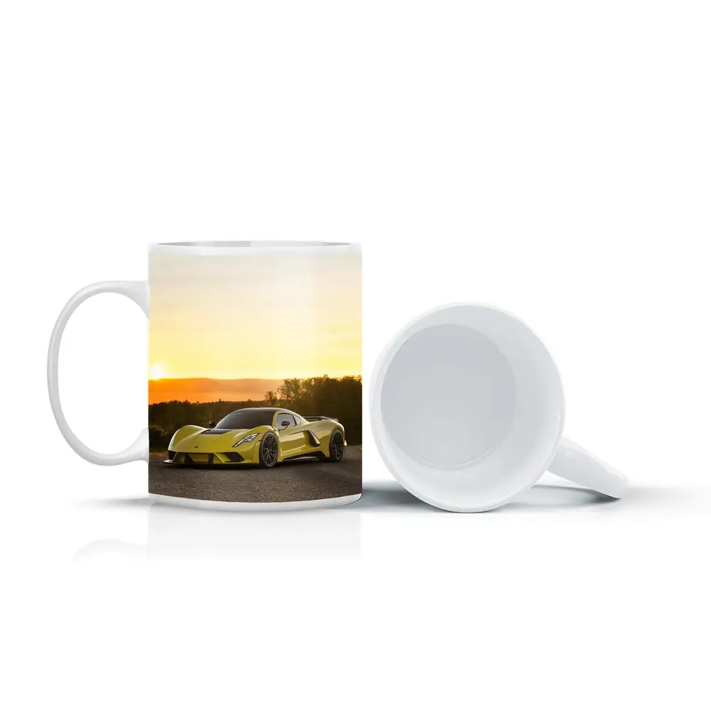 Hennessey Venom F5 Supercar Golden Sunset – Mugs