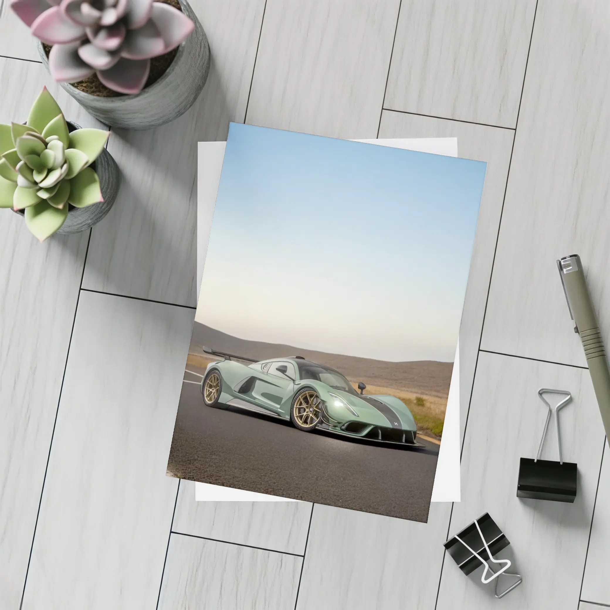 Hennessey Venom F5 On Open Road – Postcards