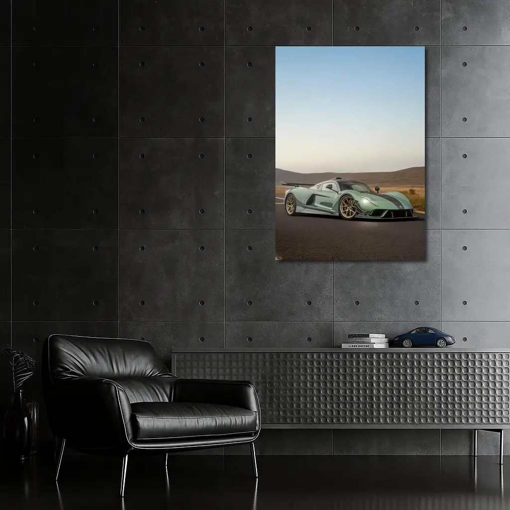 Hennessey Venom F5 On Open Road – Wall Art
