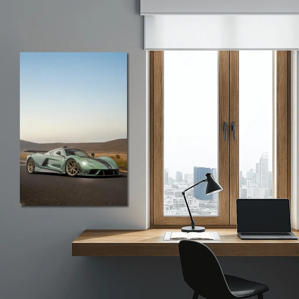 Hennessey Venom F5 On Open Road – Wall Art