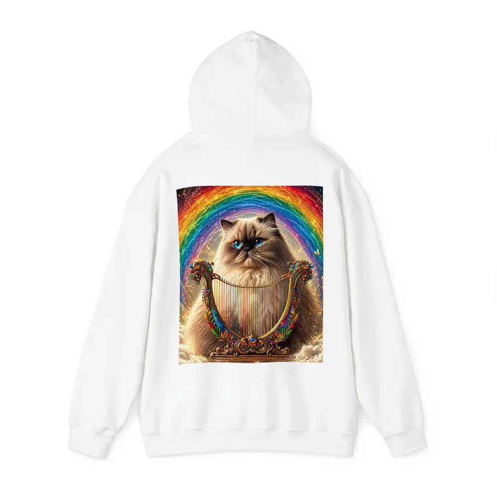 Himalayan Cat Rainbow Harp Clouds Fantasy – Hoodies