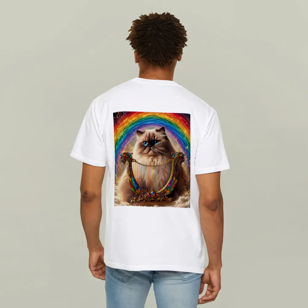 Himalayan Cat Rainbow Harp Clouds Fantasy – T-Shirts
