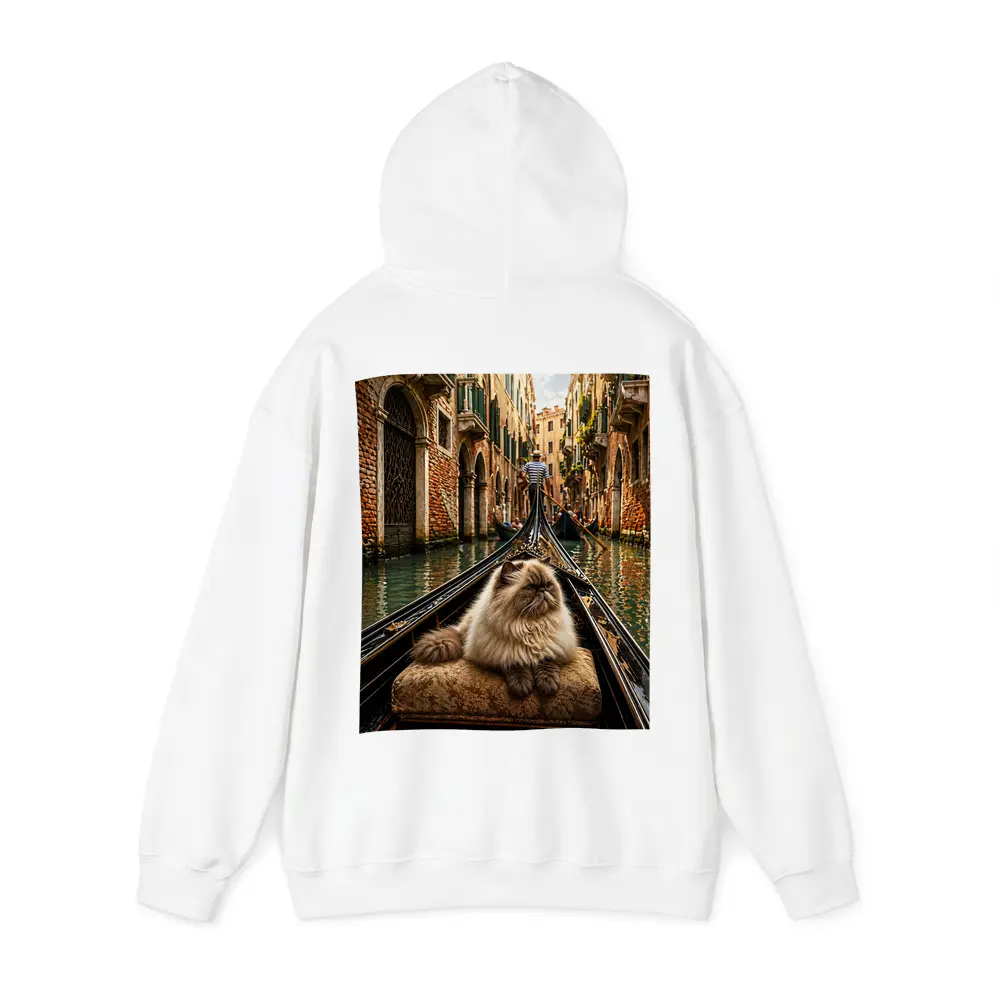 Himalayan Cat Riding Gondola Venice Canal – Hoodies